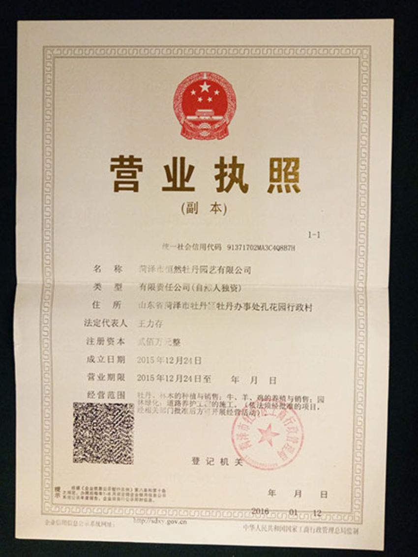 點(diǎn)擊查看詳細(xì)信息<br>標(biāo)題：營(yíng)業(yè)執(zhí)照 閱讀次數(shù)：1292